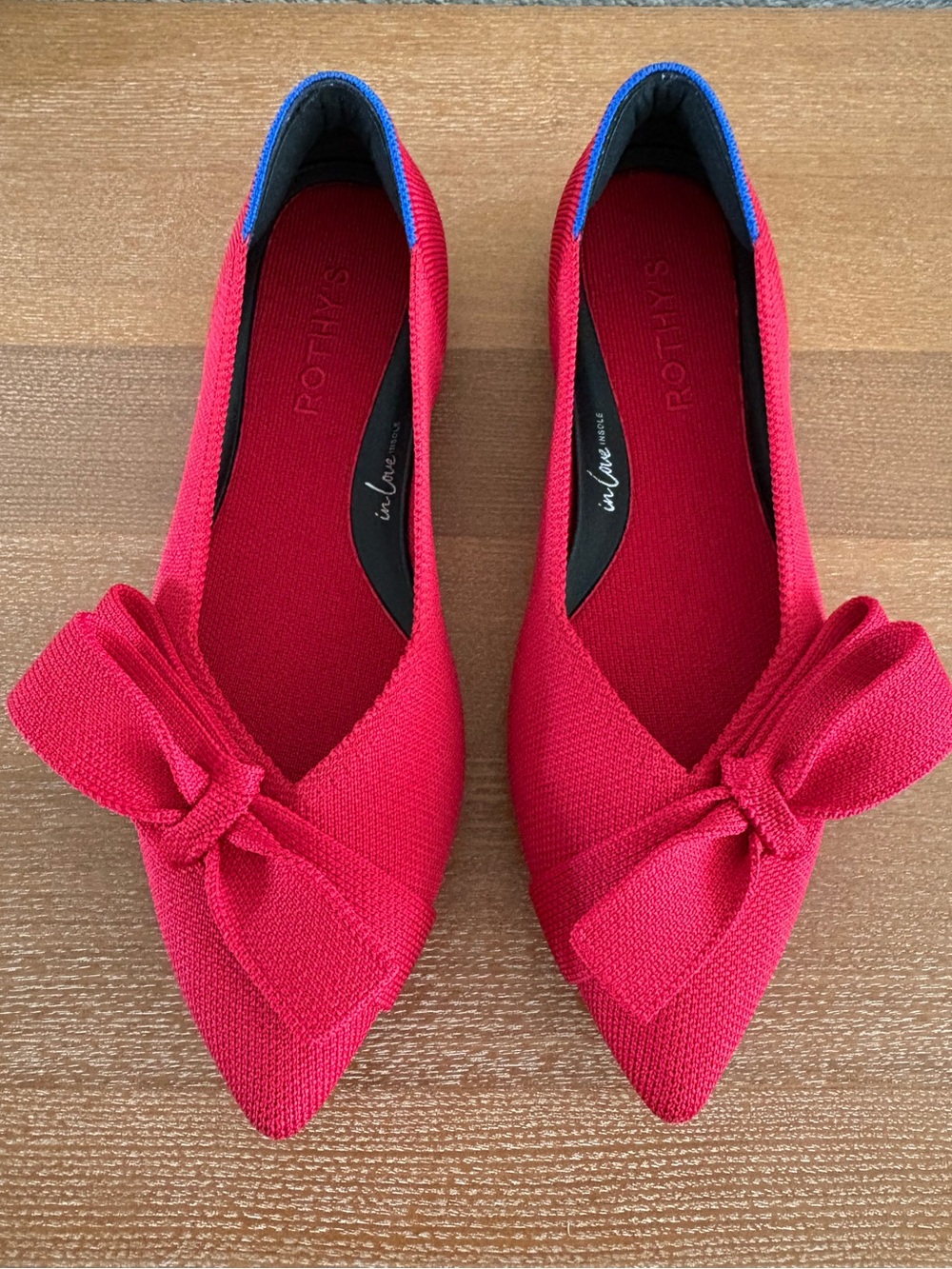 Rothy's The Bow Point II in Cupid (Red) - Like New! - Picture 1 of 4